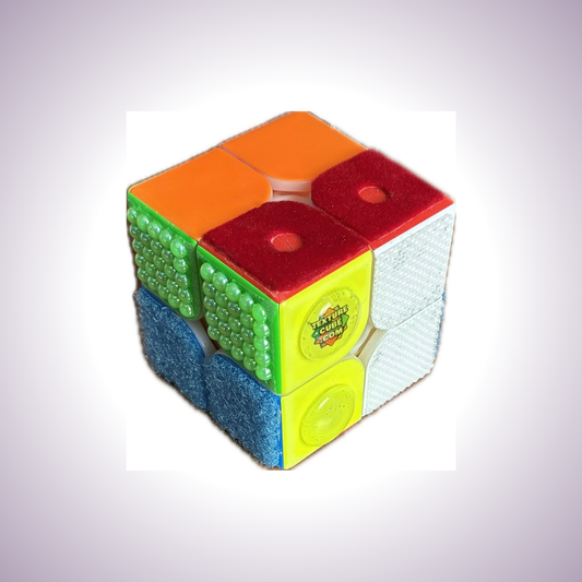 2x2 Texture Cube Tactile Speedcube - Accessible for Blind and Visually Impaired (Tactile)