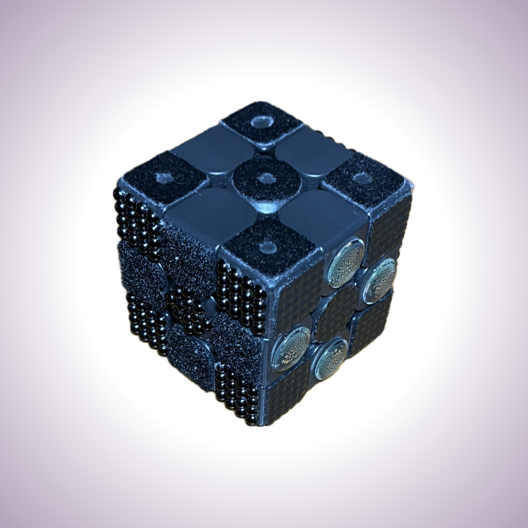 Texture Cube Monochrome- Tactile Magnetic Force Cube! (Tactile)